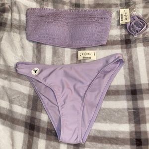 Light Purple High Cut Bikini Bottoms